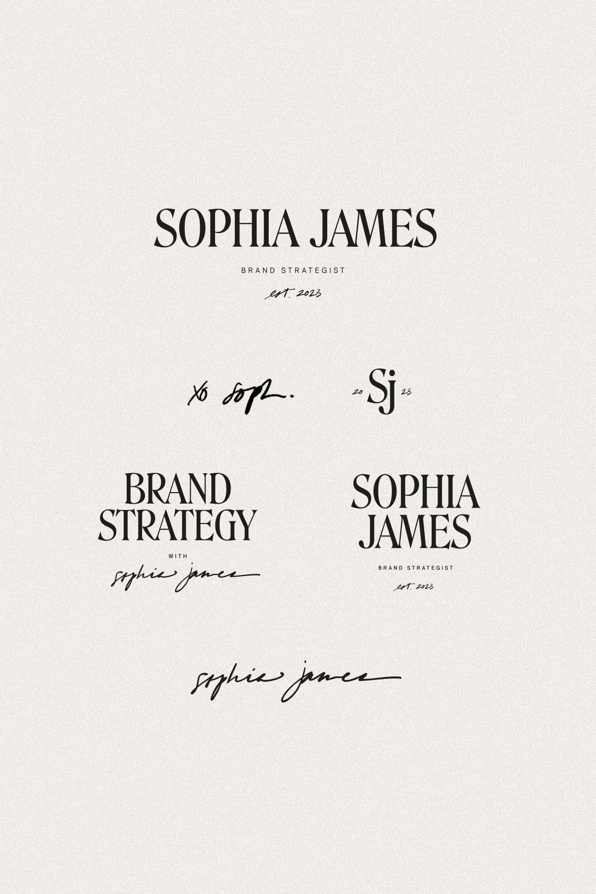 Sophia James Semi-Custom Brand Kit for Women Christian Entrepreneur Photographer Author Writer Podcaster
